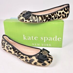 Kate Spade ♠️flats 6 1/2 calf hair bow ♠️